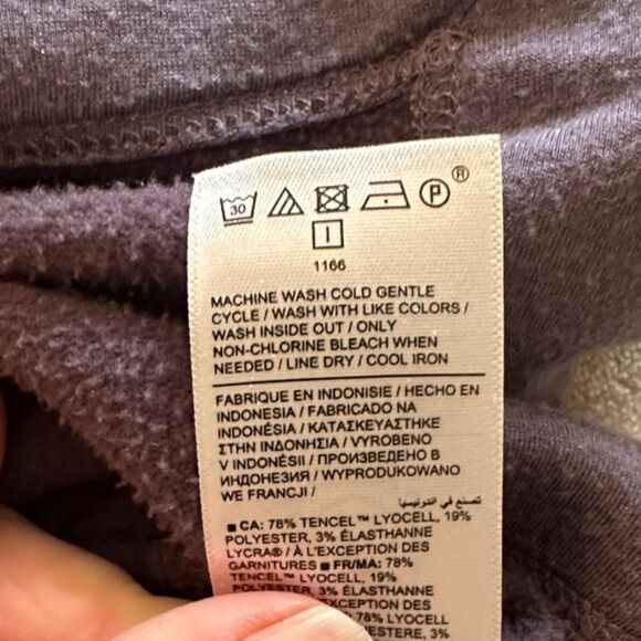 Athleta Coaster Luxe Recover Sweatshirt Oversized Medium Crew Neck Purple Active - Picture 11 of 15